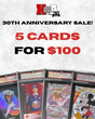 ANNIVERSARY SALE - 5 CARDS GRADED FOR $100