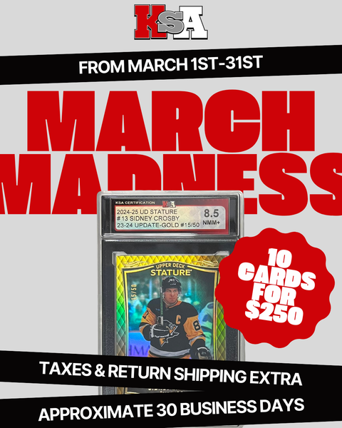 MARCH MADNESS - 10 Cards for $250